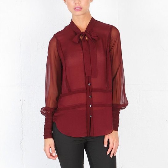 Elizabeth and James || Silk Lara Blouse - Picture 6 of 6